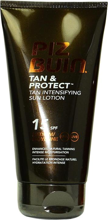 Actual product image Piz Buin Tan and Protect Lotion Sun Protection Factor 15/30 (Sun lotion, SPF 15, 150 ml, 170 g)