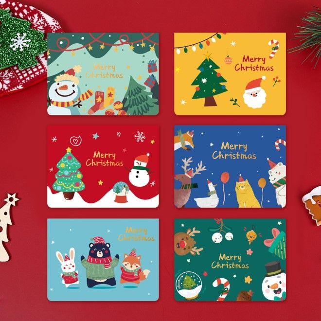 Produktbild MU Classic Weihnachtskarte 6er Set Whimsical Winter Wonderland Series (6 Stk.)