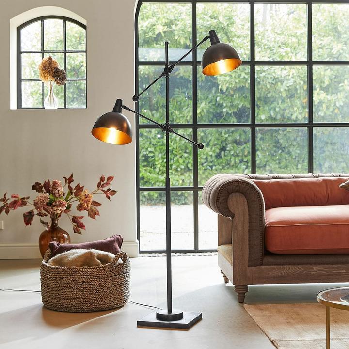Image du produit Loberon Lampadaire Charmoire marron antique/noir (E27)