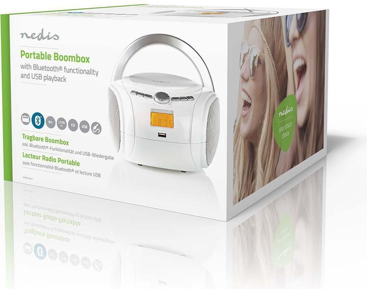 Produktbild Nedis SPBB100WT - Weiss - Audio - Weiss (FM, Bluetooth)