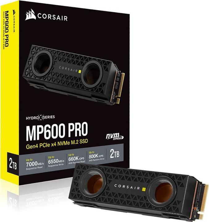 Image du produit Corsair MP600 PRO Hydro X Edition (2000 Go, M.2 2280)
