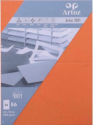 Actual product image Artoz 1001 cards lobster red (E6, 220 g/m², 5 x)