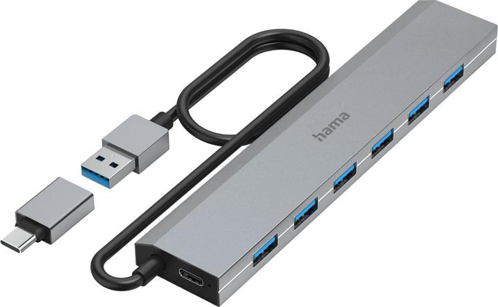 Actual product image Hama 7 Port USB-Hub (USB-C, 7 Ports)