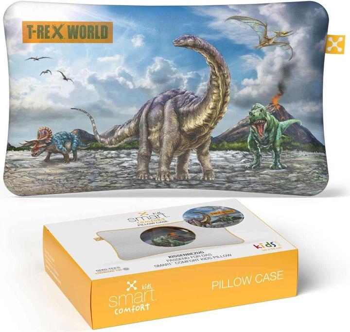 Image du produit Smartsleep Taie d'oreiller enfant Comfort T-Rex-World 50 x 32 cm