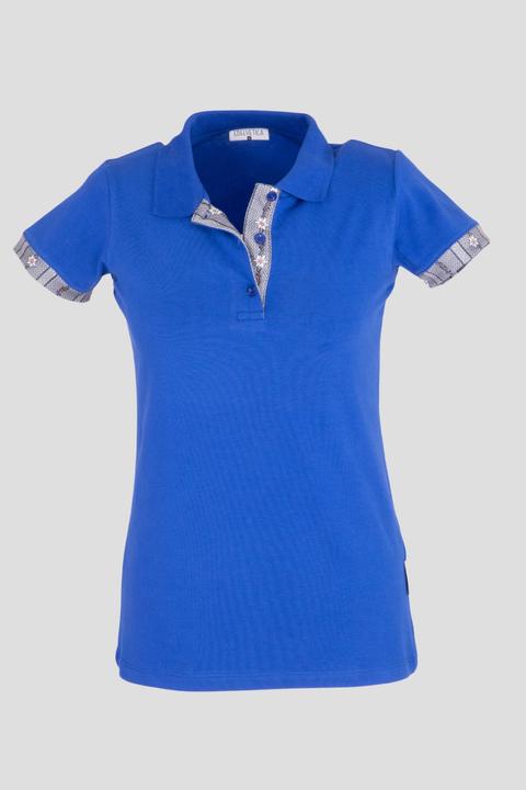 Edelvetica Polo Shirt Edelweiss Krageninnenseite & Armabschluss Damen (3XL)
