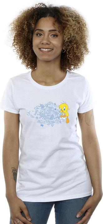 Immagine prodotto Looney Tunes ACME Doodles Tweety Maglietta Donna (XL)