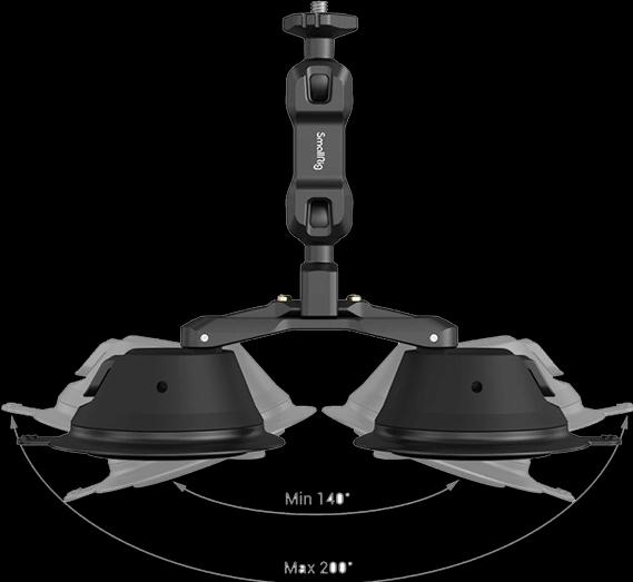 Actual product image SmallRig Bracket Port. Dual Suction Cam Mount SC-2K (Various video accessories)
