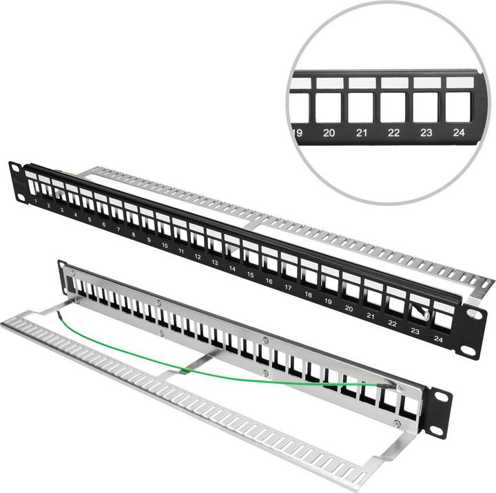 Produktbild Extralink 24 PORT STP 19//" MODULAR PATCHPANEL