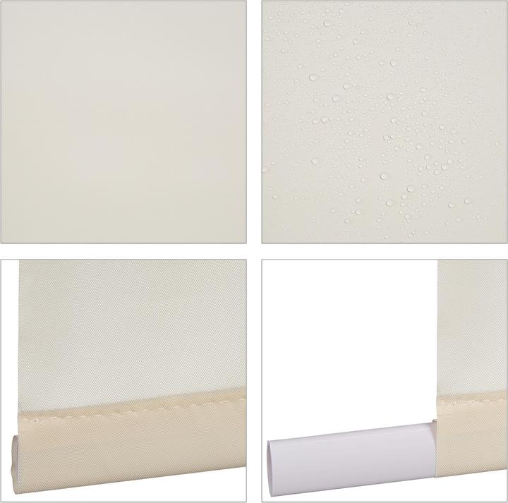 Actual product image Relaxdays Shower roller blind (60 x 4.5 x 240 cm)
