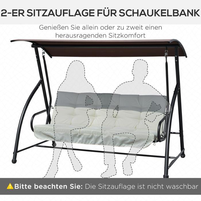 Produktbild Swisshandel24 Auflagen-Set für Hollywoodschaukel 170 cm Beige