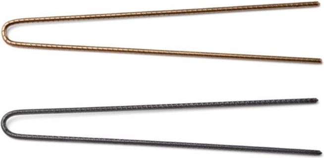 Produktbild Trisa Profi-Haarnadeln geriffelt U-förmig 73mm schwarz 40 Stk. (40 Stk.)
