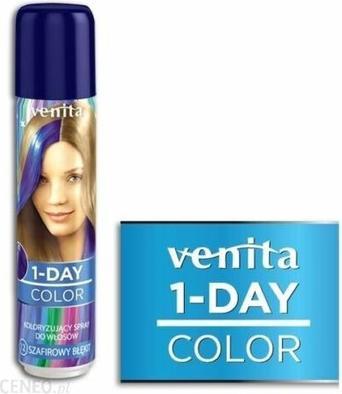 Venita - 1-Day Coloring Hair Spray Sapphireue 50Ml (Szafirowy Błękit)