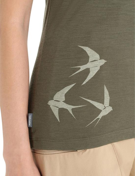 Actual product image Icebreaker Women's Tech Lite II S/S Scoop Swarming Shapes (S)