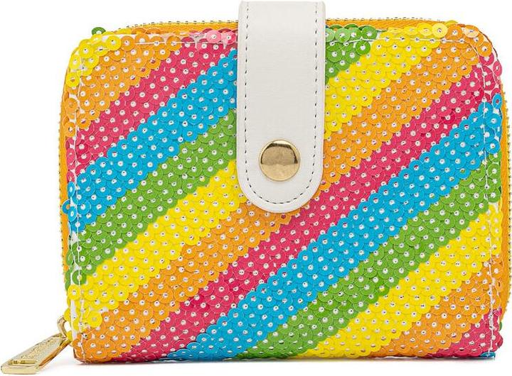 Actual product image Loungefly Disney by Porte-monnaie Sequin Rainbow Minnie