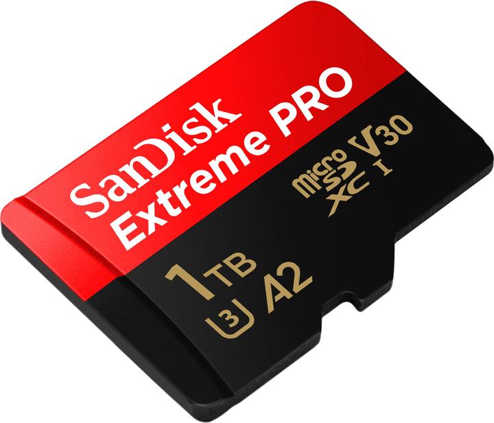 Actual product image SanDisk Extreme PRO UHS-I V30 (1000 GB, microSDXC, U3, UHS-I)