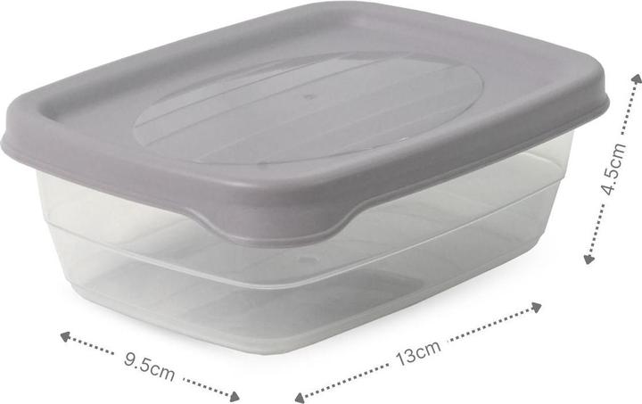 Actual product image Hobby 3er-Set Aufbewahrungsdosen Frischhaltedosen Vorratsdosen Stapeldosen (0.30 l)