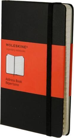 Actual product image Moleskine Address book lined, hard cover (A5, Lined, Hardcover)