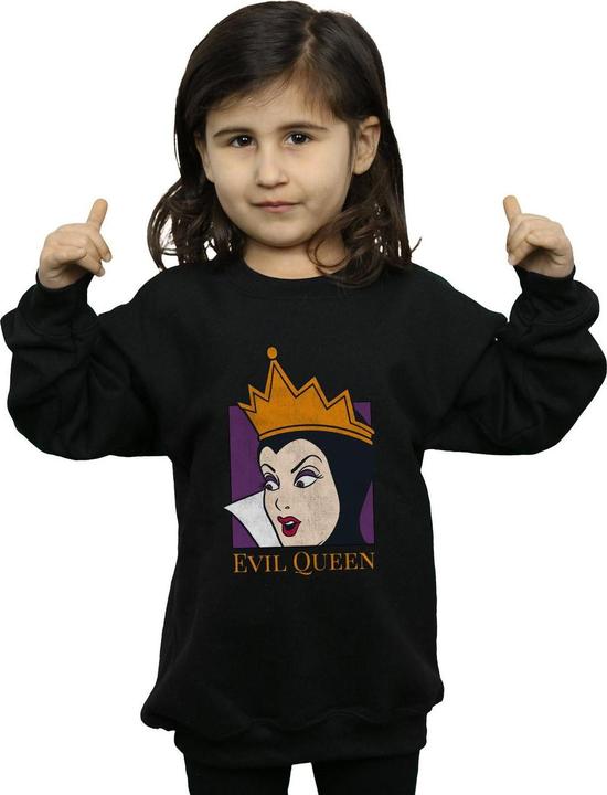 Actual product image Disney Girls Evil Queen Cropped Head Sweatshirt (140, 146)