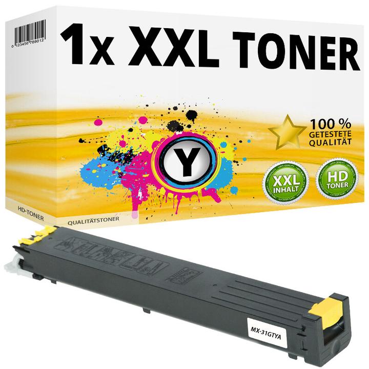Actual product image Druckfuxx 1x XXL Toner für Sharp MX 2301N MX 2600N MX 3100N MX 4100 MX-31GTYA Ko