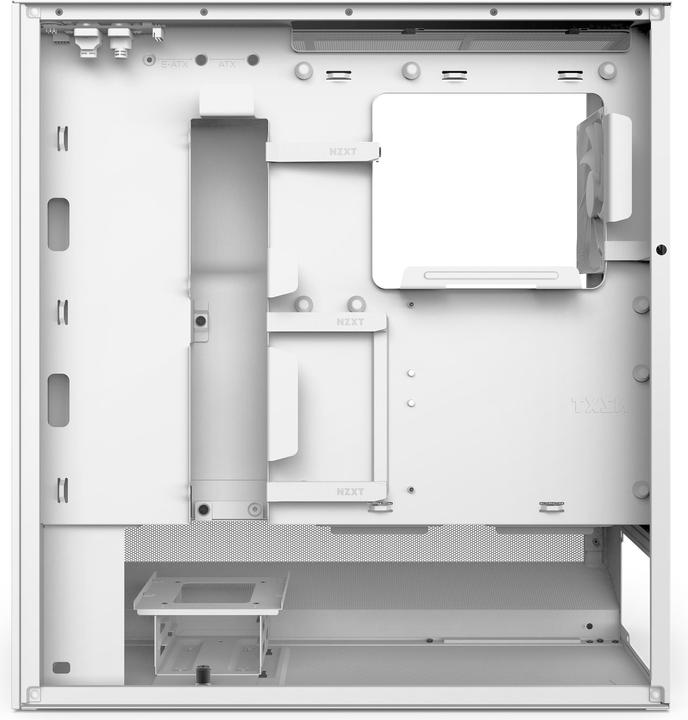 Immagine prodotto NZXT H5 Flow RGB ( 2024 ) (bianco, vetro temperato) (ATX, mATX, E-ATX, Mini-ITX)