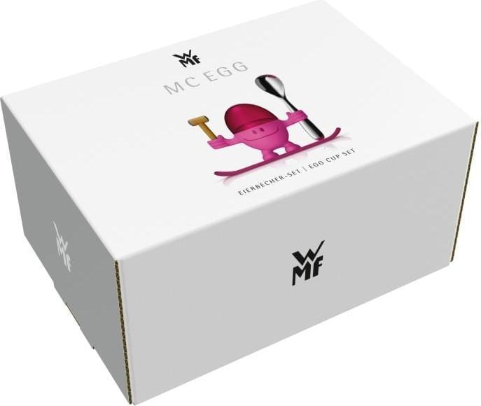 Produktbild WMF Eierbecher mit Löffel lustiger Eierbecher Kinder Kunststoff McEgg pink (1 x)