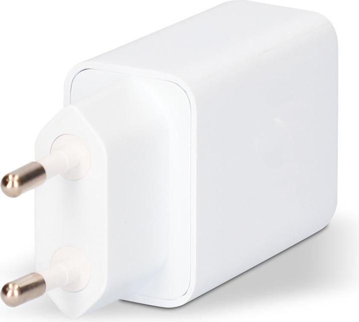 Image du produit Contact Chargeur mural + câble Lightning MFI Apple-compatible 2.1A Blanc (10 W)