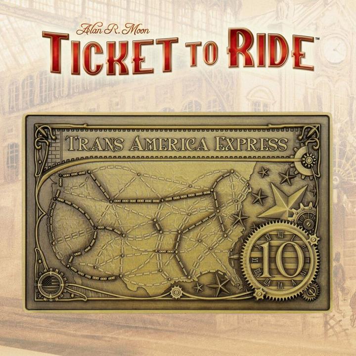 Actual product image Fanattik Ticket to Ride Ingot Trans America Express Limited Edition