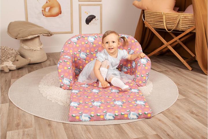 Actual product image Knorrtoys Children's sofa - "Unicorn pink" (Children sofa)