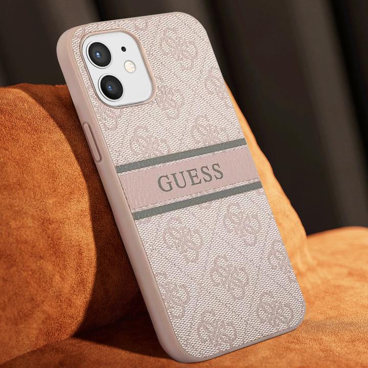 Actual product image Guess Hard Cover 4G Printed Stripe (Realme 12 Pro+, Apple iPhone 12)