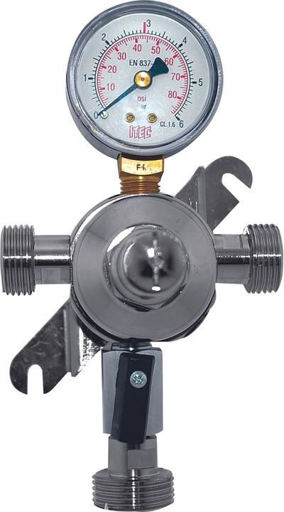 Actual product image Ich-zapfe Druckminderer, Zwischendruckregler für CO2, N2 und Mischgas (AFG) 7bar