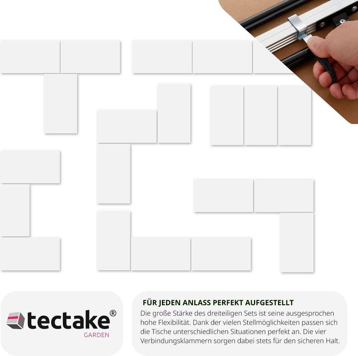 Produktbild tectake Tapeziertische (300 x 60 cm)
