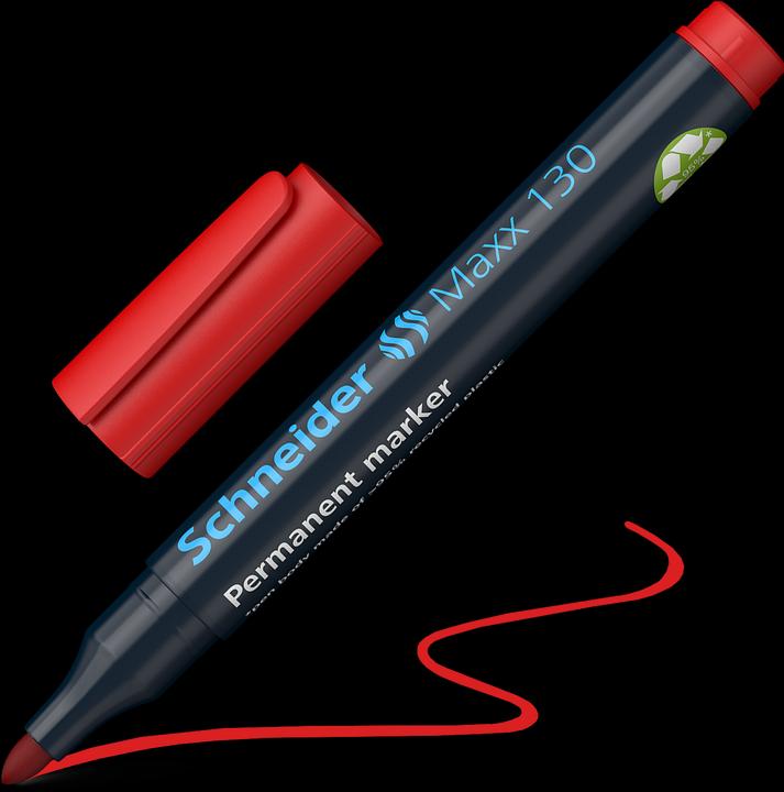 Image du produit Schneider Marqueur permanent Maxx 130 (Rouge, 3 mm, 1 x)