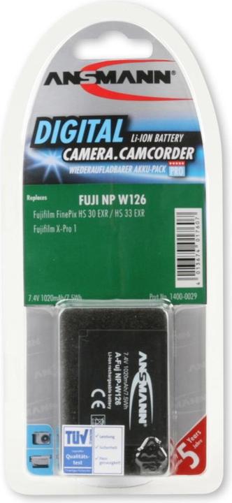 Actual product image Ansmann A-Fuj NP-W126 (Camera battery)