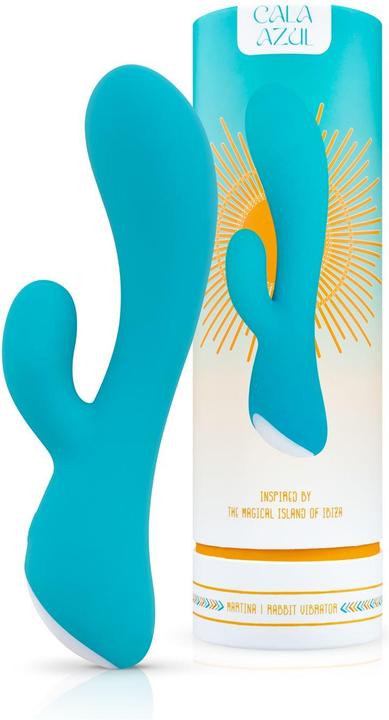 Actual product image Cala Azul Martina Rabbit Vibrator - Azul
