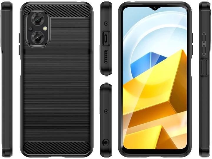 Image du produit Screenguard Xiaomi Poco M5 Housse Carbon Brushed Soft TPU (Xiaomi Poco M5)