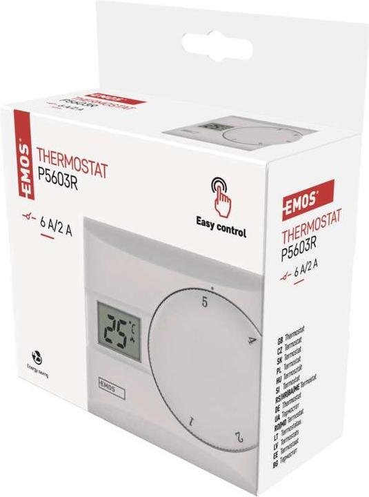 Immagine prodotto Emos Termostato ambiente P5603R, manuale, cablato