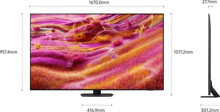 Produktbild Samsung QE75QN90F (75", QN90F, Mini-LED, NeoQLED, 4K, 2025)