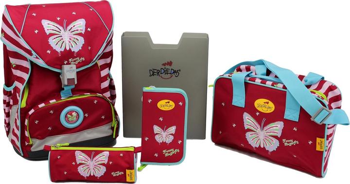 Produktbild Derdiedas DER DIE DAS Schulrucksackset Ergoflex XL Funny Butterfly