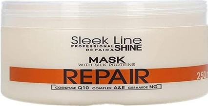 Immagine prodotto Stapiz Sleek Line Repair Mask Maska z jedwabiem do włosów zniszczonych 250ml (250 ml)