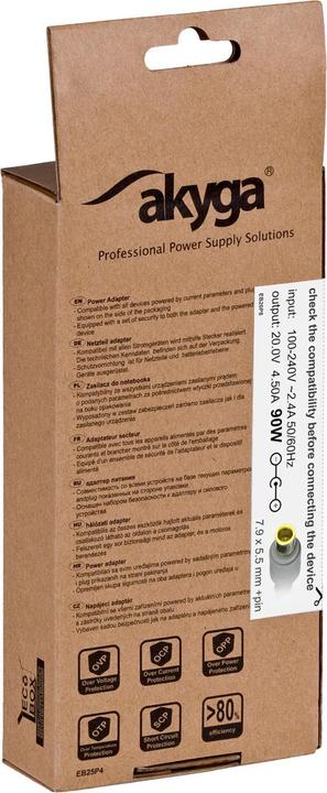 Immagine prodotto Akyga AK-ND-18 - Notebook - Interno - 100 - 250 V - 55 +/- 5 Hz - 90 W - 20 V (90 W)