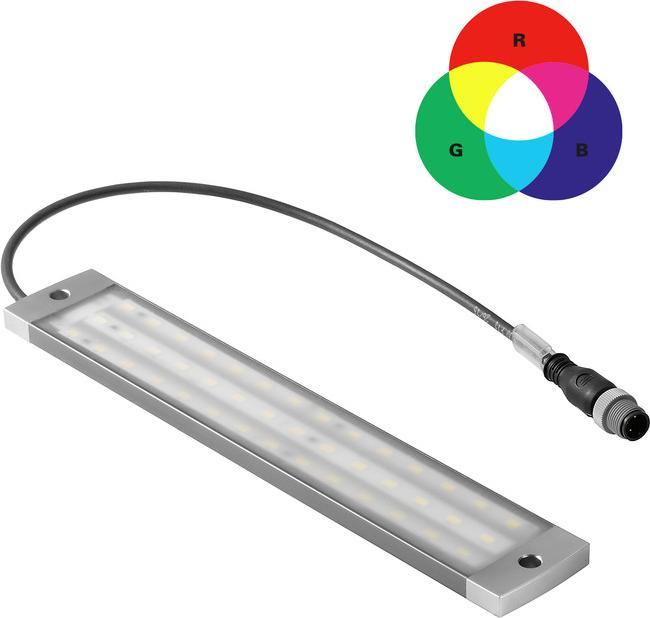 Image du produit Weidmüller Lampe pour armoire de commande WIL-240-RGB-M12G-0.3-S Bleu Vert Rouge Blanc 8.5 W 40