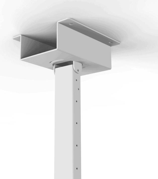 Produktbild HI-ND Ceiling Mount and telescope pipe 40-60cm, Ceiling Plate, White, Metal, 70 kg, Ceiling, 190.5 c