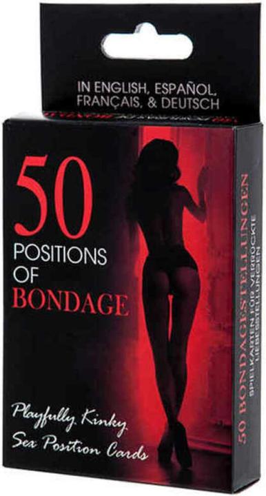 Immagine prodotto Kheper Games 50 posizioni di bondage (Mazzo di carte, Inglese, Spagnolo, Francese, Tedesco)