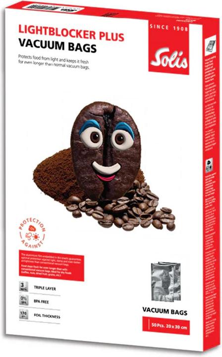 Immagine prodotto Solis Vakuumierbeutel 20 x 30 cm Lightblocker plus (50 Stk.) (50 x)