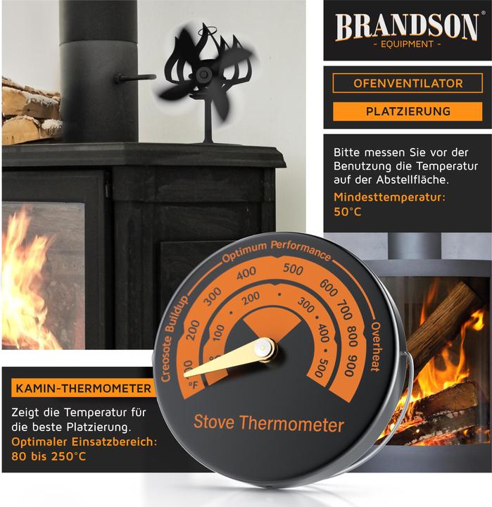 Produktbild Brandson Kaminventilator