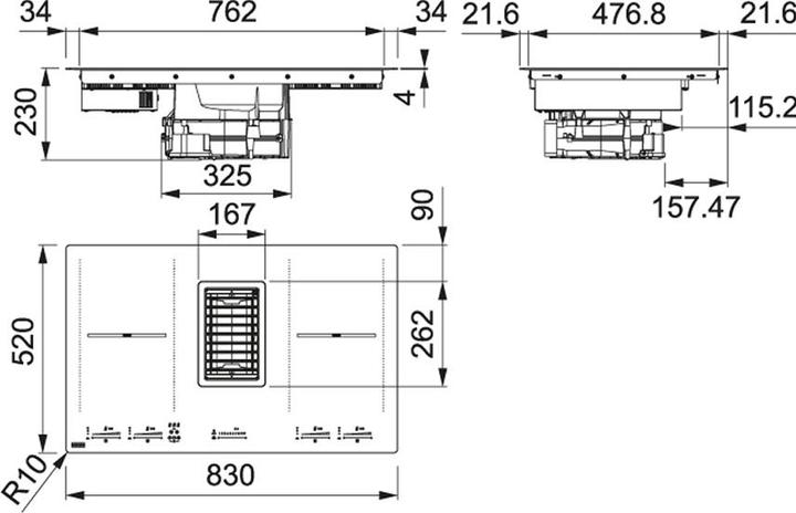 Produktbild Franke Kochfeldabzug Mythos 2gether FMY 839 HI