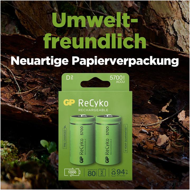 Actual product image GP Batteries ReCyko (2 pcs., D, 5700 mAh)