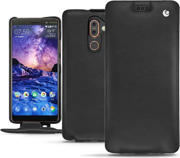 Productafbeelding Noreve Lederen omslag verticaal (Nokia 7 Plus)