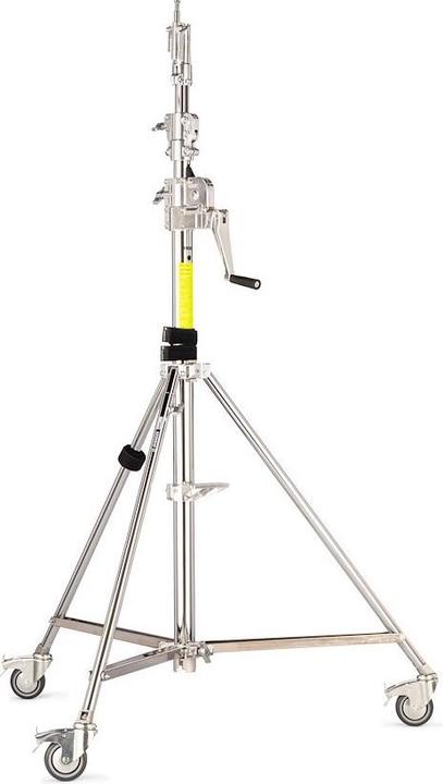 Produktbild Avenger 3-Section High Wind-Up Stativ, kurze Basis, mit Bremsrollen (296 cm, 30 kg)