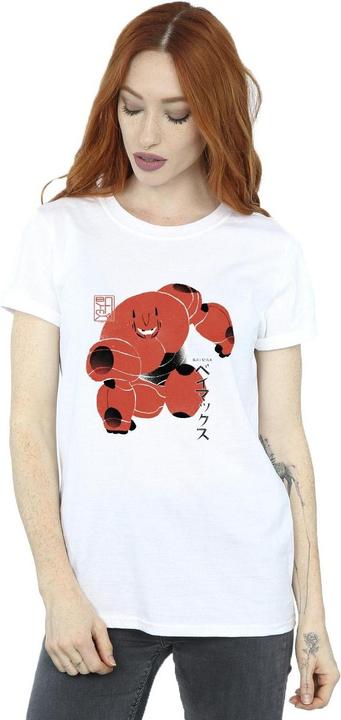 Actual product image Disney Womens/Ladies Big Hero 6 Baymax Suite Pose Cotton Boyfriend T-Shirt (S)